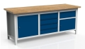 Stół warsztatowy 200 cm, 2 szafki, 5 szuflad, kod: MWS329 1