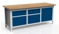 Stół warsztatowy 200 cm, 3 szafki, 2 szuflady, kod: MWS336 1