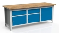 Stół warsztatowy 200 cm, 3 szafki, 2 szuflady, kod: MWS336 3