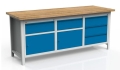 Stół warsztatowy 200 cm, 2 szafki, 5 szuflad, kod: MWS337 2