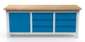 Stół warsztatowy 200 cm, szafka, 6 szuflad, kod: MWS350 2