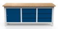 Stół warsztatowy 200 cm, szafka, 6 szuflad, kod: MWS350