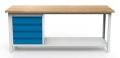 Stół warsztatowy 200 cm, 4 szuflady, półka, kod: MWS356 2
