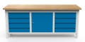 Stół warsztatowy 200 cm, 8 szuflad, szafka, kod: MWS362 2