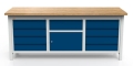 Stół warsztatowy 200 cm, 9 szuflad, szafka, kod: MWS363