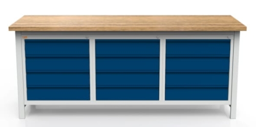 Stół warsztatowy 200 cm, 12 szuflad, kod: MWS361