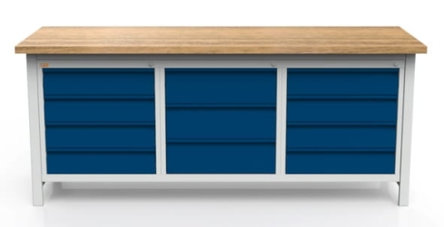 Stół warsztatowy 200 cm, 11 szuflad, kod: MWS364