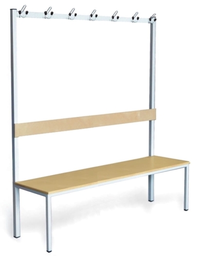 Ławka do szatni 150 cm, 7 potrójnych wieszaków, kod: J24827