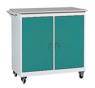 Stół warsztatowy na kółkach, 2 szafki, kod: MWWMD