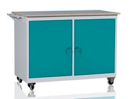 Stół warsztatowy na kółkach, 2 szafki, kod: MWWDD