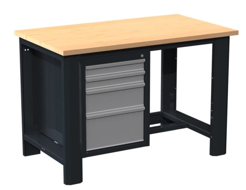 Stół warsztatowy 130 cm, 4 szuflady, kod: DKT13001
