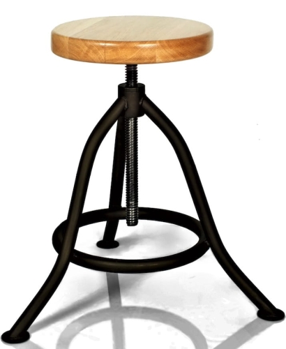 Hoker warsztatowy, drewniane siedzisko