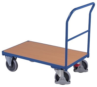 Wózek platformowy, platforma z płyty, koła z osłoną stopy, kod: VF500100